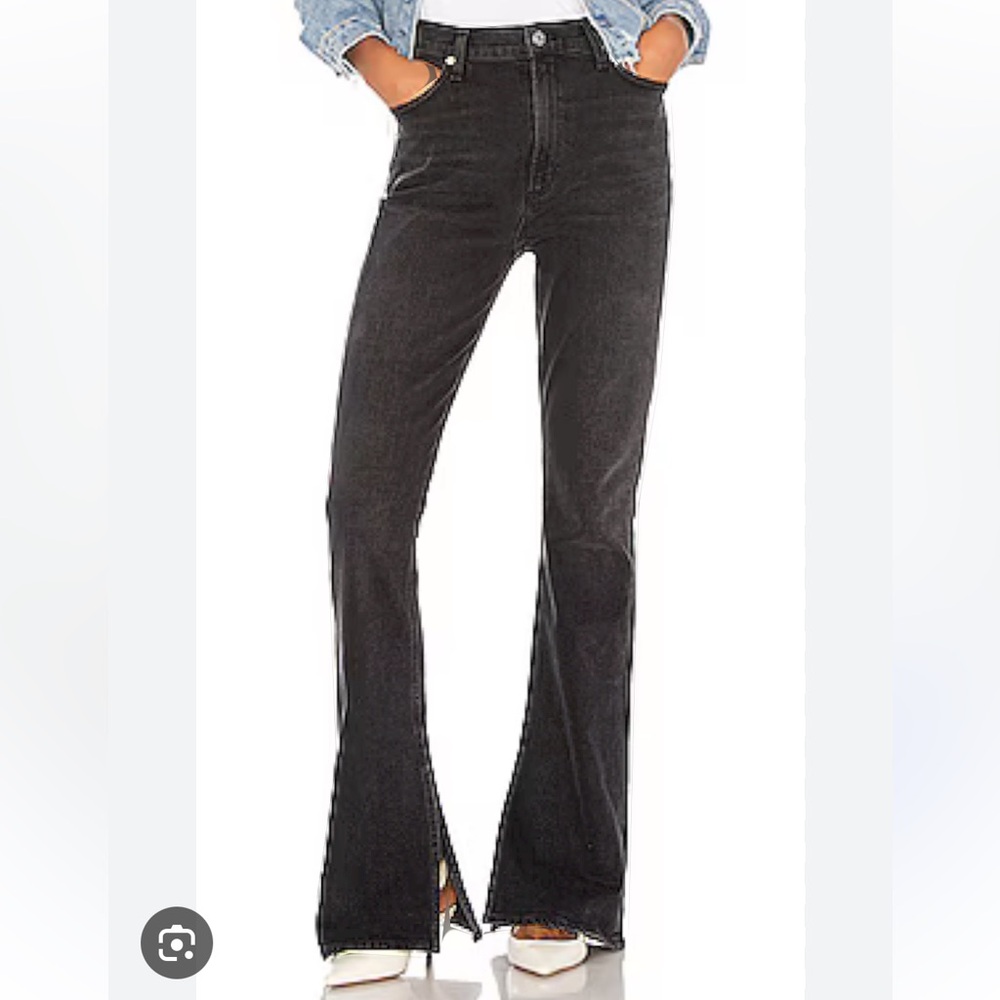 Citizens of Humanity Georgia High Rise Bootcut Jeans Oblivion Black Size 27